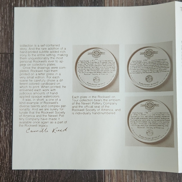 🎨Norman Rockwell Collector Plate, Walking Through Merrie Englande w/ PAPERWORK! - Picture 14 of 16